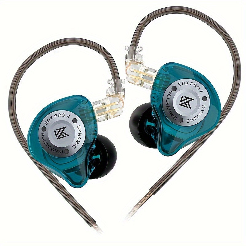 KZ EDX Pro X In Ear Monitor Headphones Wired IEM Earphones Dual DD HiFi Stereo Sound Earphones Noise Cancelling Earbuds