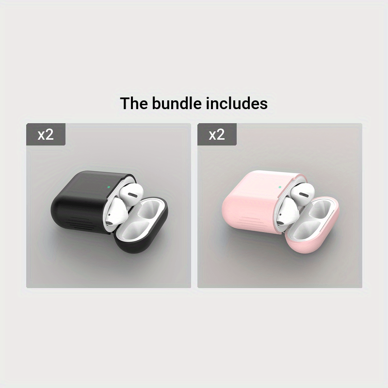 For Airpods Protective Case Compatible with for apple Wireless Wireless Silicone Earphone Covers for 1St And 2Nd Generation Universal Protection