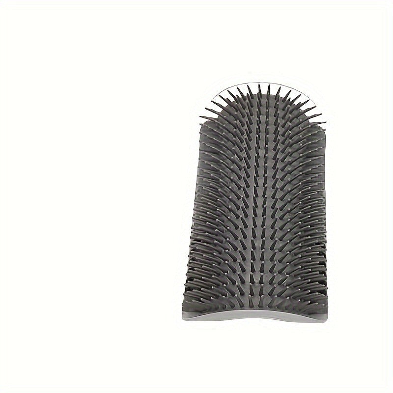 Wall-Mounted Cat Self-Cleaning Grooming Comb, Durable PP Material, High-Quality Bristles, Easy-To-Use Adhesive Strip, Convenient Assembly, Space-Saving Design, Ergonomic Pet Grooming Tool for Kittens And Small Dogs, Lightweight