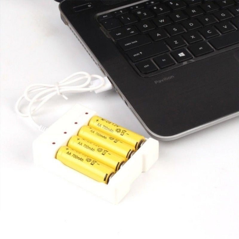 USB Charger Intelligent 4 Slots Aa Aaa Lithium Rechargeable Fast Smar