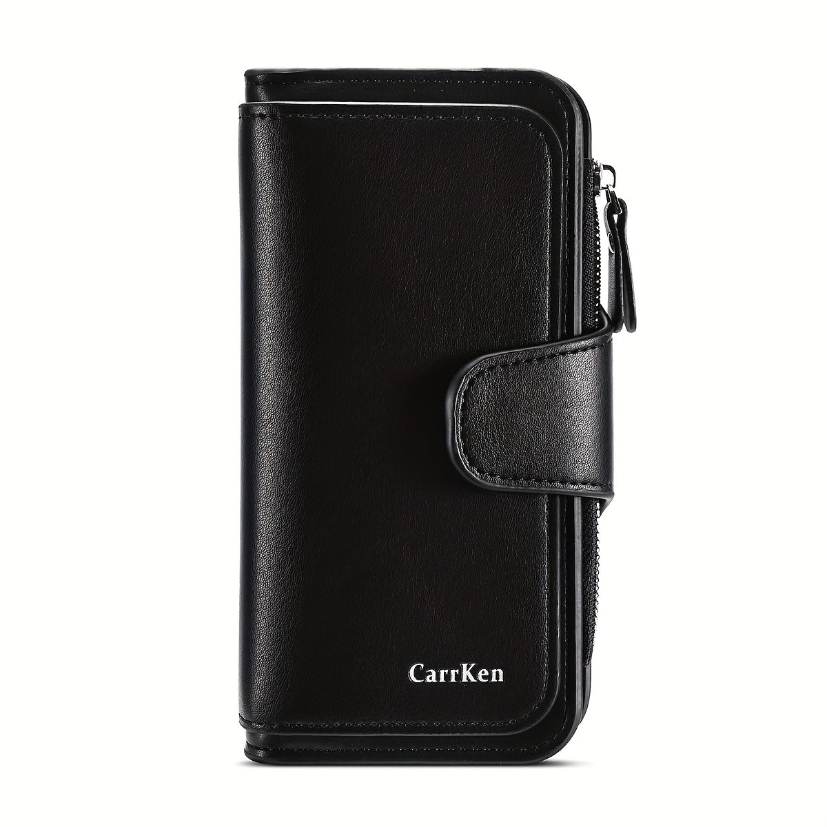 Multi Card Slots Retro Minimalist Short Wallet, Solid Color Clutch Credit Card Case