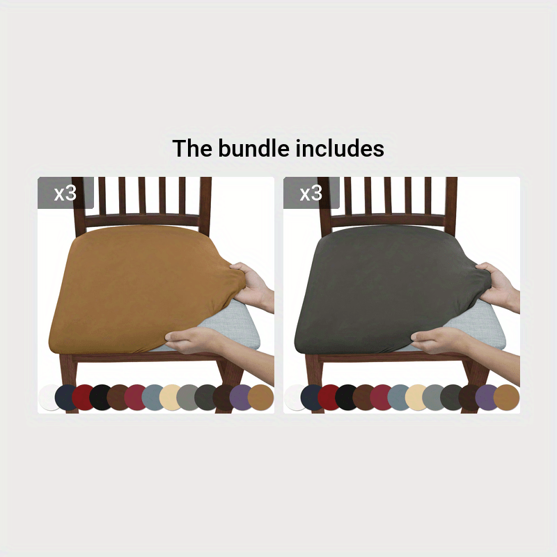 1pc of Solid Color Brushed High-Elastic Chair Cover, Easy And Elegant, Soft And Comfortable, And, Suitable for Protecting Chairs in Living And Dining Rooms (150Gsm)