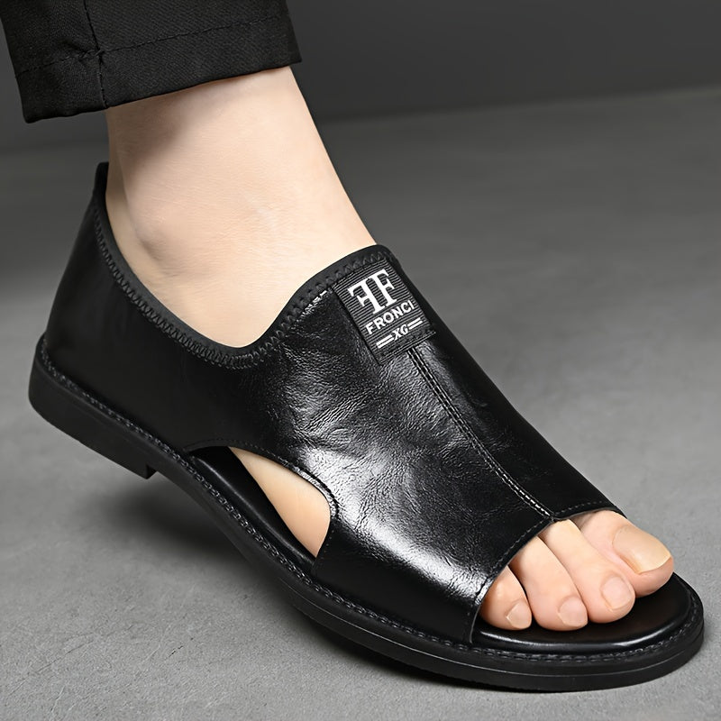 2025 Summer New Men'S Sandals, Casual Beach Shoes for Men, Slip-Resistant, Odor-Resistant, Durable, Lightweight, Suitable for Young College Students And Work, Trendy Breathable Leisure Shoes for Driving And Outdoor Use