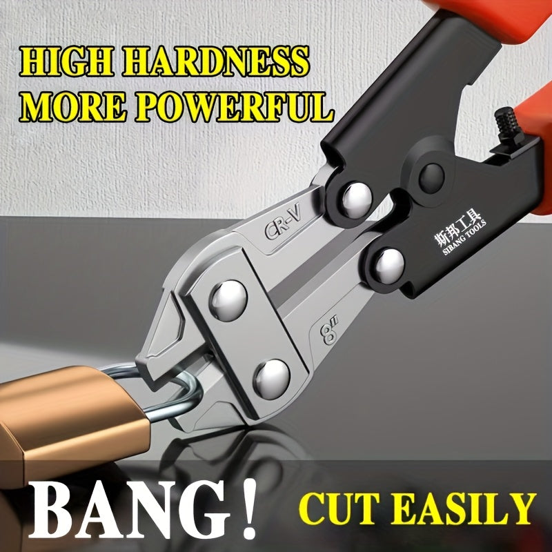 An 8-Inch Multifunctional Wire Cutter Designed for Cutting Steel Wires And Iron Chains, Suitable for Tasks Like Dismantling Fences, Construction Work, And Home Renovations