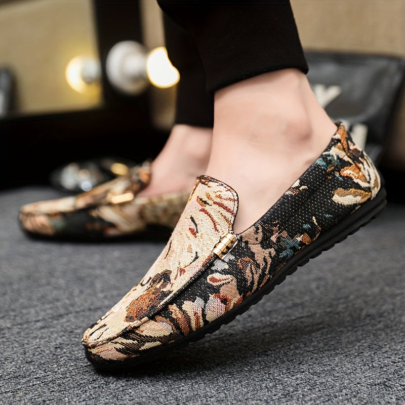 New Men's Trendy Versatile Loafers, Men's Casual Loafers, Fashionable Breathable Canvas Shoes for Men