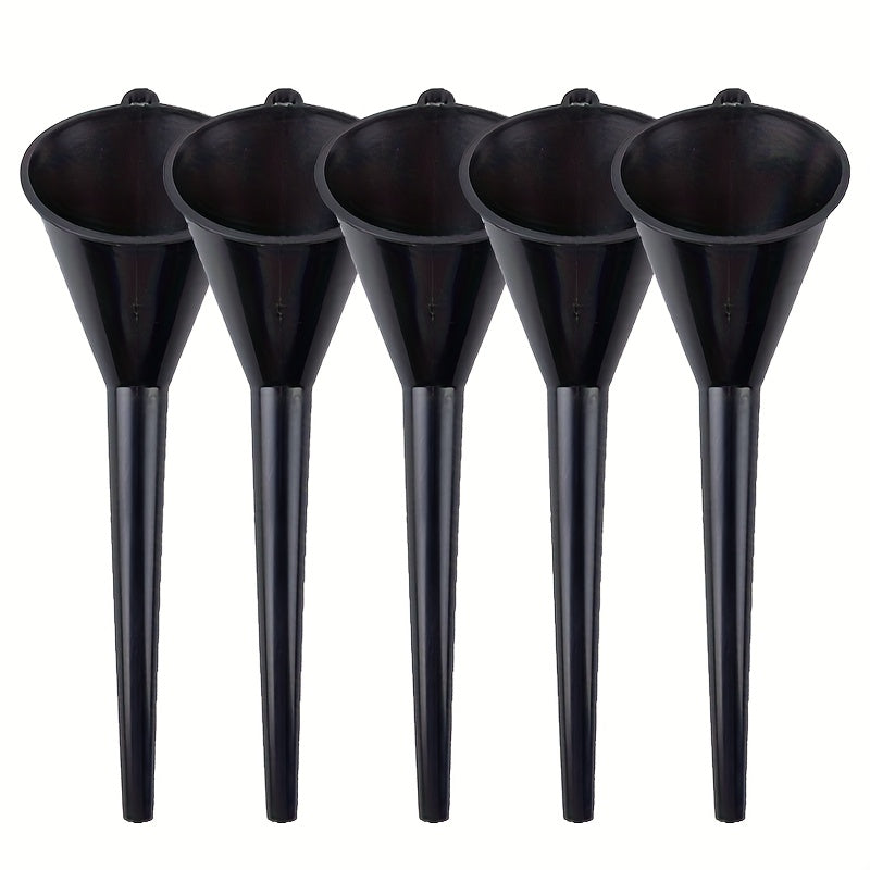 Car Long Stem Funnel Gasoline Oil Fuel Filling Tools Anti-splash Plastic Oil Funnel Motorcycle Refueling Tools Auto Accessories- Color Random