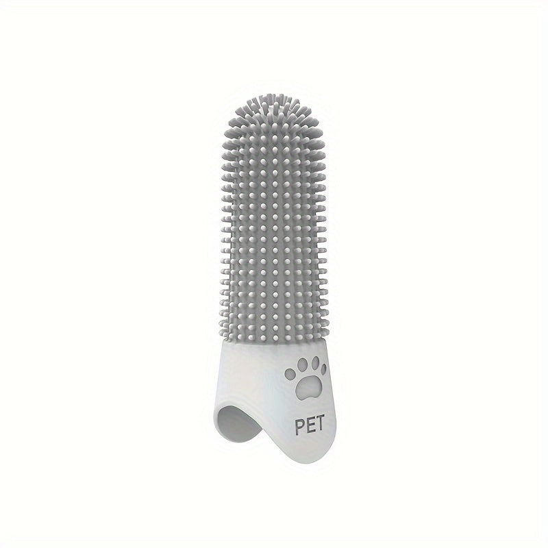 A 360° Pet Finger Toothbrush, Silicone Finger Toothbrush for Dogs, Dental Care Toothbrush for Cats And Dogs, Dog Brushing Kit, Without Battery