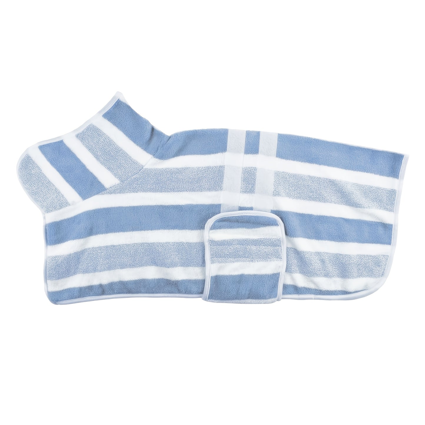 Quick-Dry Dog Bath Robe with Towel Wrap Suitable for Small, Medium, Large Dogs - Adjustable / & Snap Closure, All-Season Post-Bath Gown, Machine Washable Pet Clothing