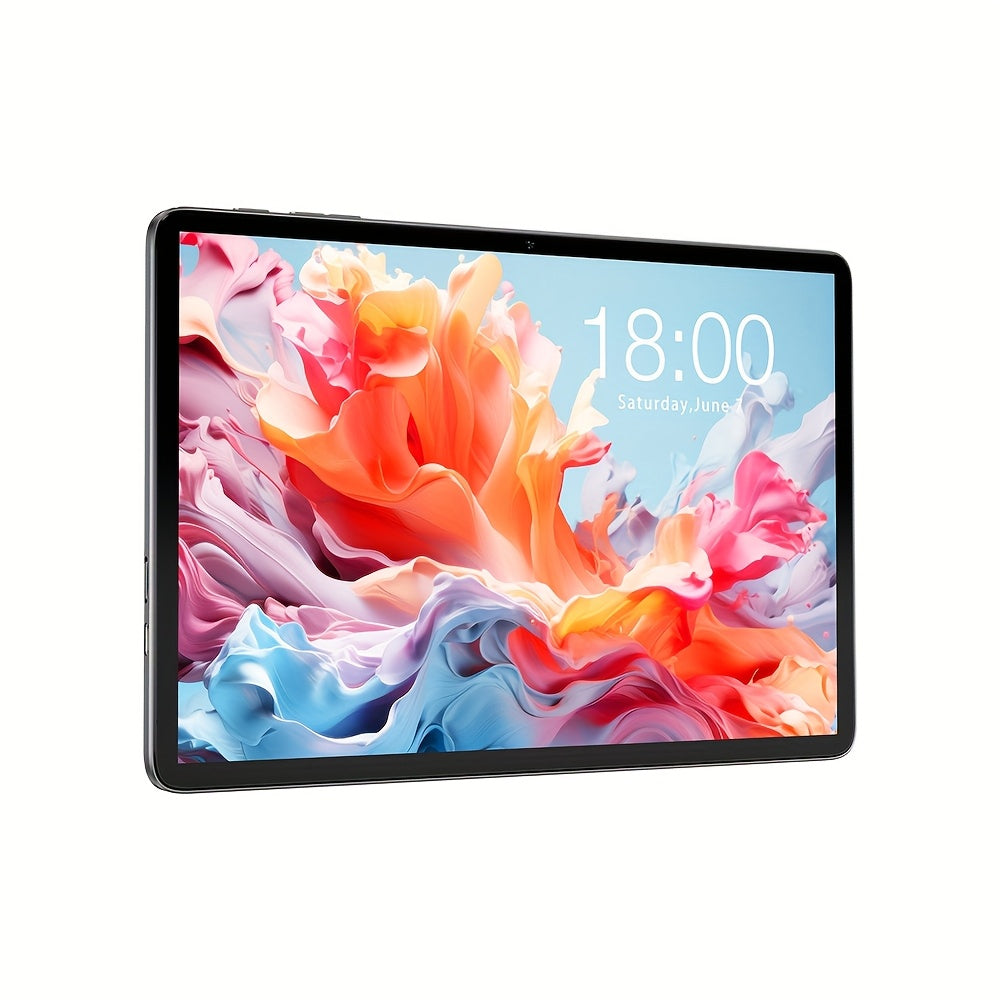 Teclast P30T Tablet New Android 15, 10.1-inch IPS Display, 12GB 4+8GB RAM 128GB ROM with With Support 1TB TF Card, Unisoc T606 Octa-Core Mali-G57 GPU, 6000mAh Battery, Keyboard, Teclast Case, Tablet Film, Headphones, Stylus, Holder, Without Charger