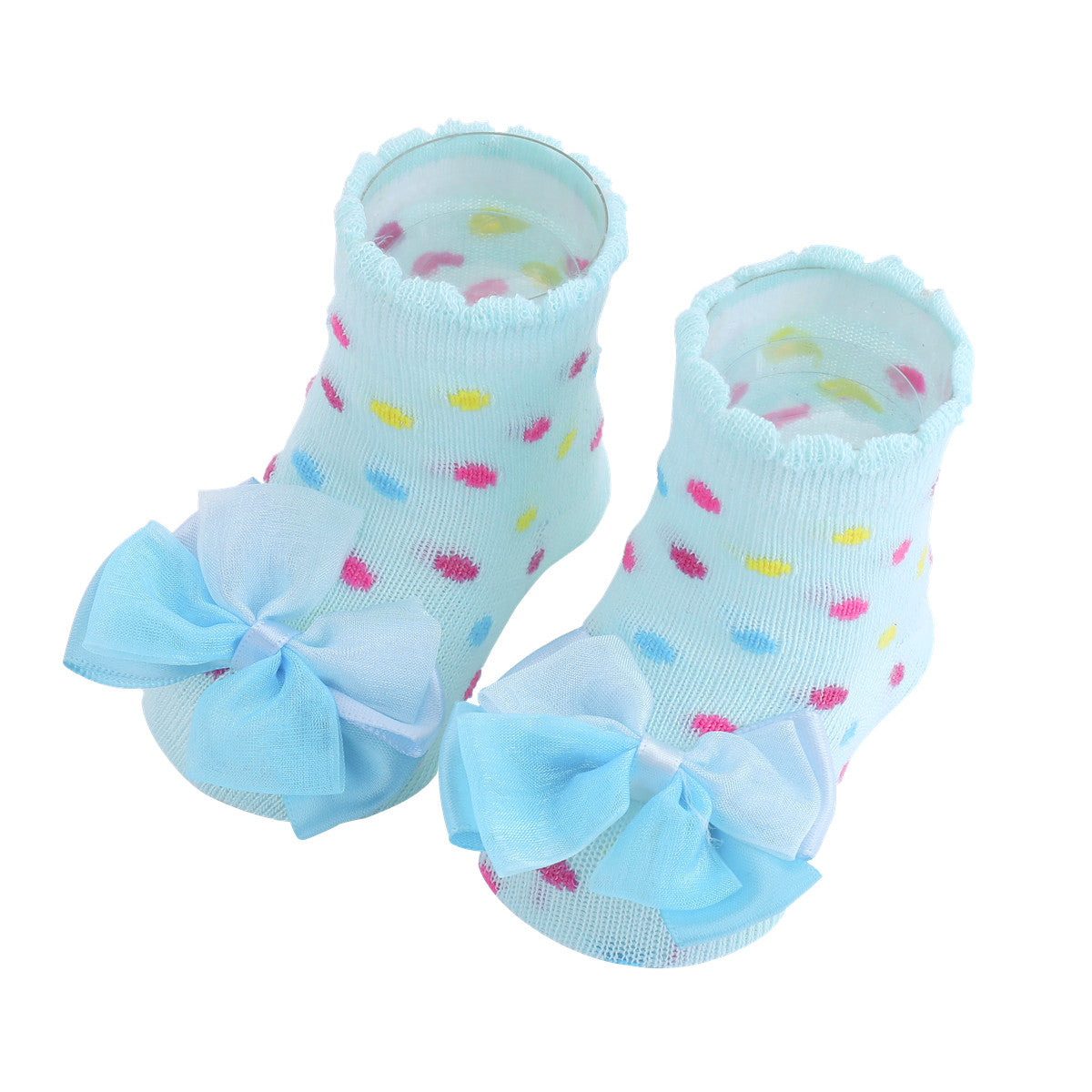 Baby Girl Cute Fashion Bowknot Flower Socks Fit 0-24 Months
