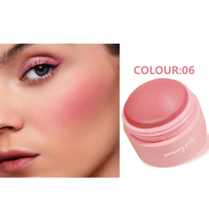 6 Color Blush Ball Peach Pink Blush Matte Mist Instant Makeup for Any Crowd to Enhance the Complexion and Make the Skin Look Flawless