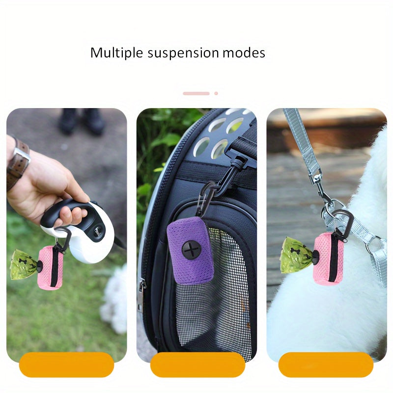 Pet Garbage Bag | Dog and Poo Bag Storage and Dispenser, Portable for Outdoor Use
