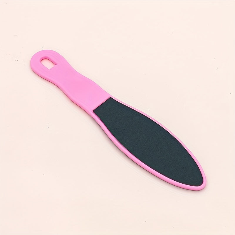 Pedicure Foot File, Cuticle File Scrubber With Plastic Handle, Double Side Foot Heel Scraper For Ladies Men