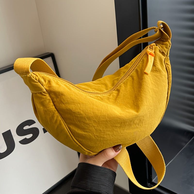New Stylish Casual Women's Single-shoulder Bag with Adjustable Strap Length, a Dumpling-style Crossbody Bag That Can Be Used as a Coin Purse or Phone Pouch, Suitable for Daily Outings, Travel, and Shopping