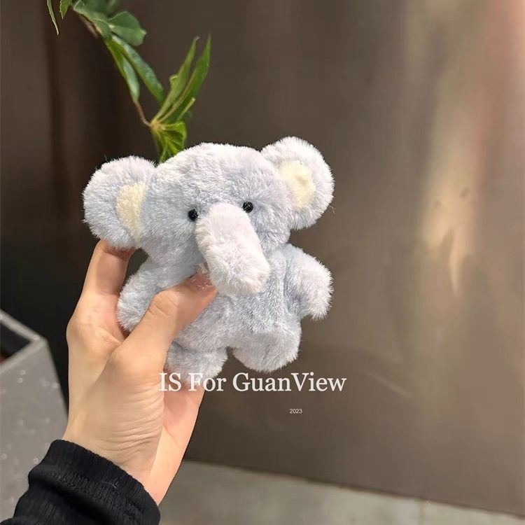 Cute plush flip baby elephant apple AirPods 3rd generation earphone cover fluff pro/pro2 universal protective cover