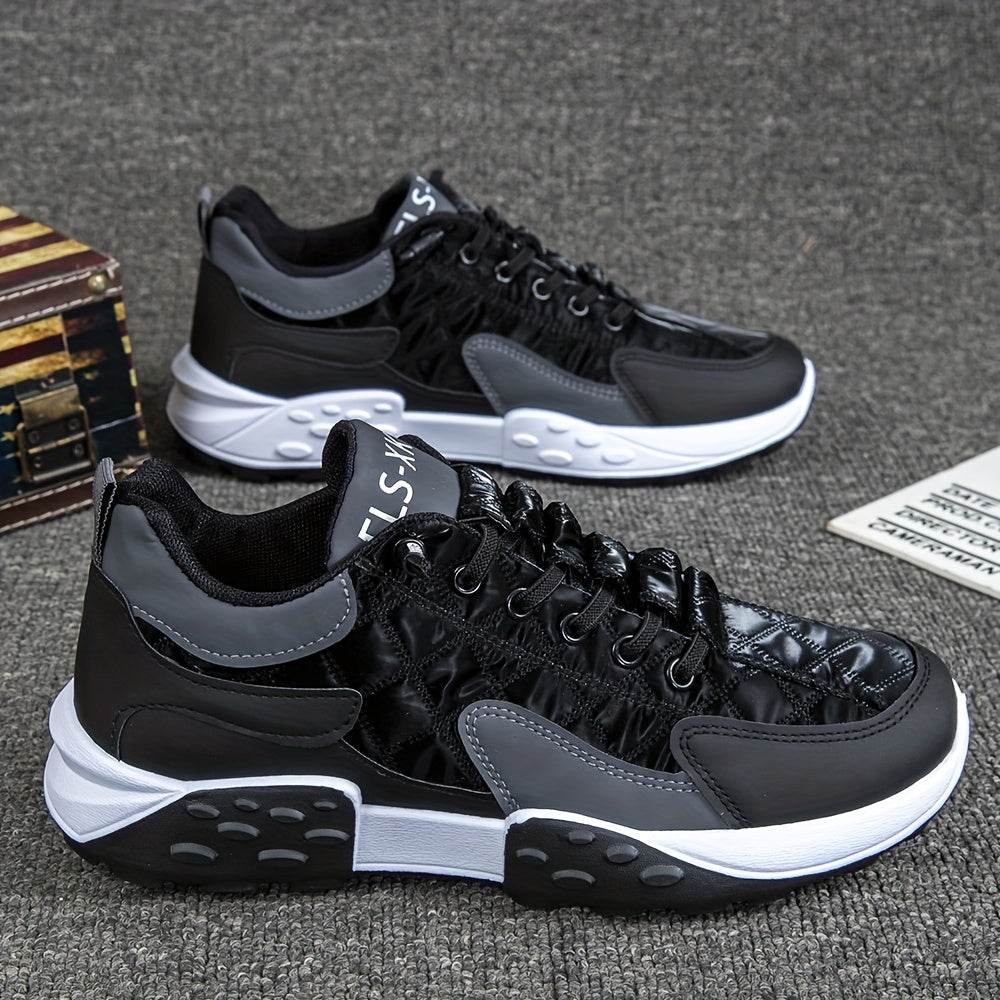 Men'S Thick-Soled Dad Shoes for Autumn And Winter, Korean Style, Comfortable Running Sneakers, Low-Top Fashionable Breathable Sports Shoes