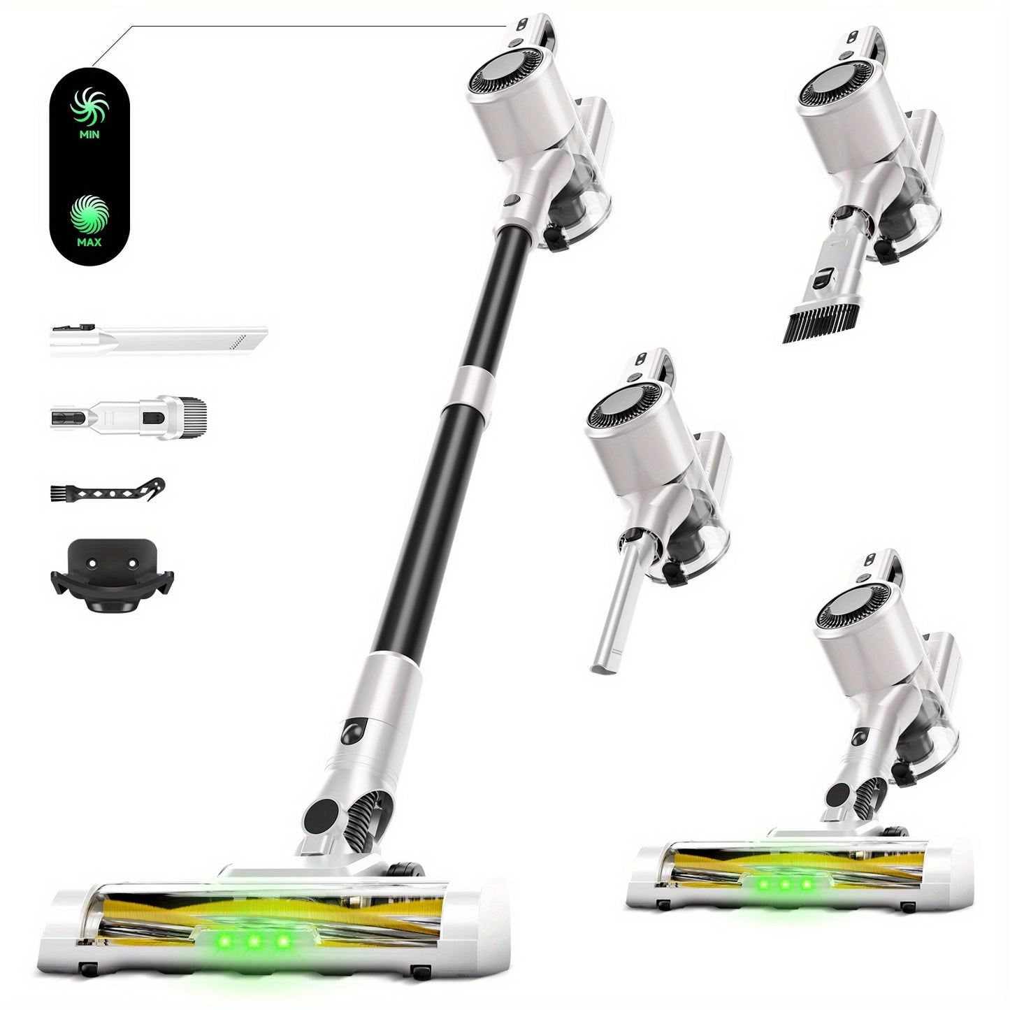 Max 70Kpa Portable Household Low Noise Vacuum Cleaner Handheld Vacuum Cleaner Aspirating Vacuum Cleaner, Suitable for Hard Floors, Pet Hair, And Carpets, Lightweight Powerful Vacuum Cleaner Includes Corded And Cordless Vacuum Cleaners