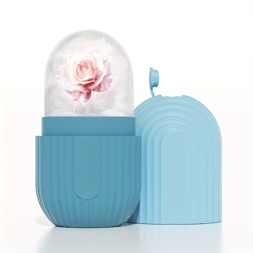 Facial And Eye Ice Rollers, Silicone Skin Brightening Tool, Formaldehyde-Free, Reusable, No Battery, Electricity Not Required, Daily Skincare And Relaxation