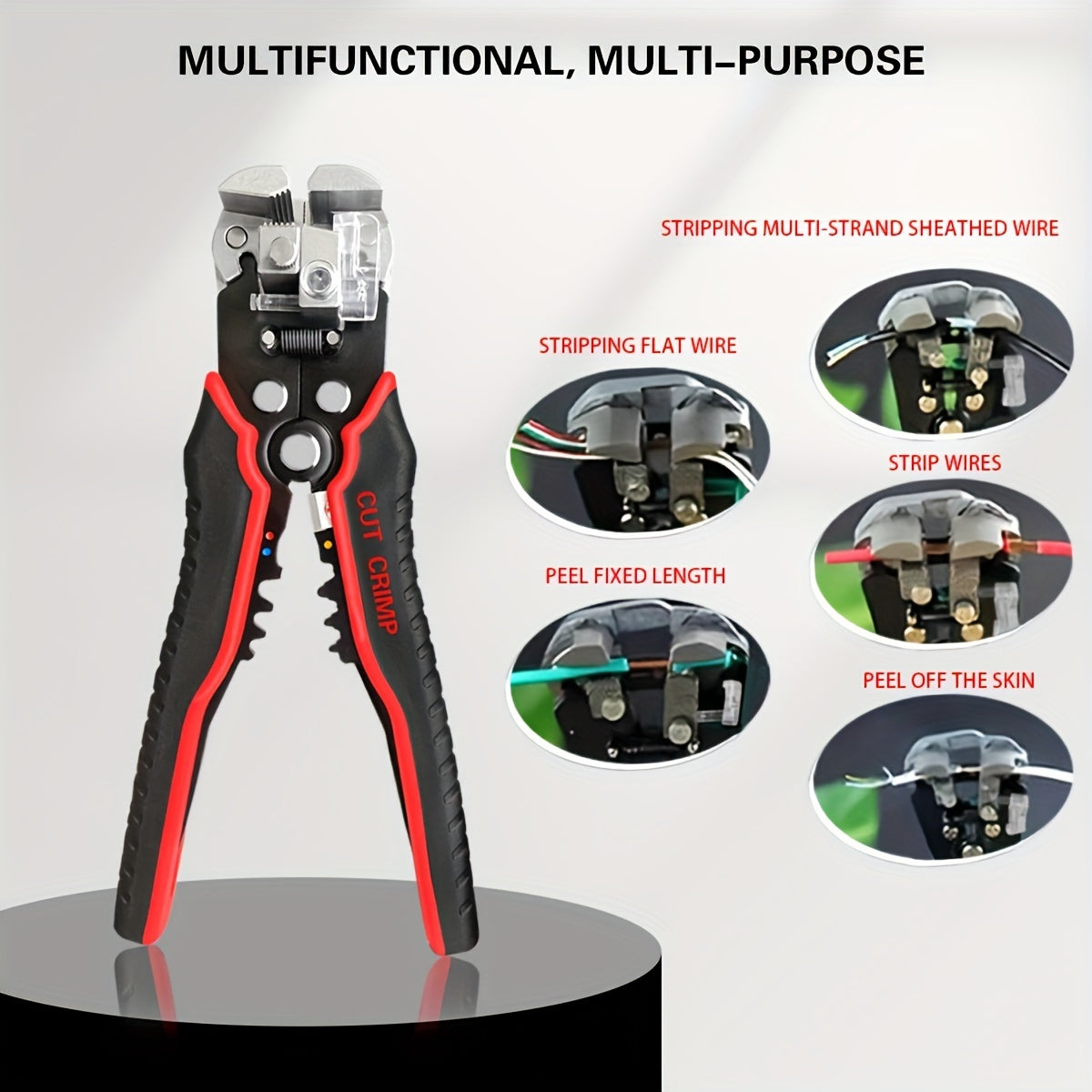 1pc Automatic Wire Stripper Wire Stripper Cable Pliers Stripping Tool for Electrician Cutting Crimping Twisting Wire Pliers Cable Stripper Cable Cutter Peeler