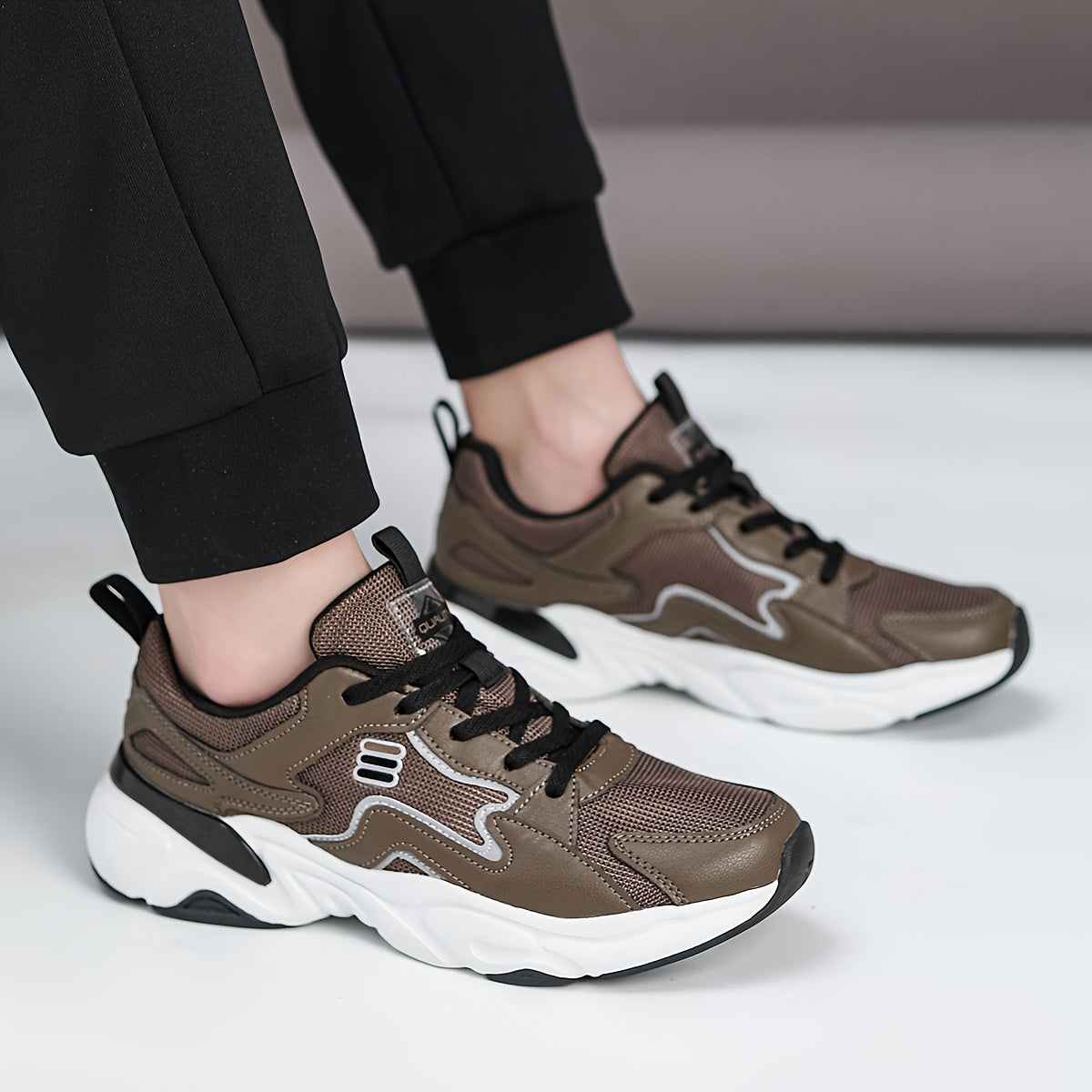 Men's Casual Sneakers, Formal Fashion Minimalist Style Men's Sneakers, Running Shoes, Solid Color Spring/Autumn Low-Top Tennis Shoes, Men's Rubber Shoes, Travel Shoes