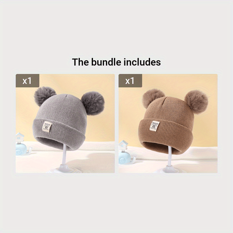 Winter Knitted Hat for & - Breathable Stretch Fit Soft Warm Hat Suitable for Showers, & Weather - Cozy Unisex Hat (Hand Washable)