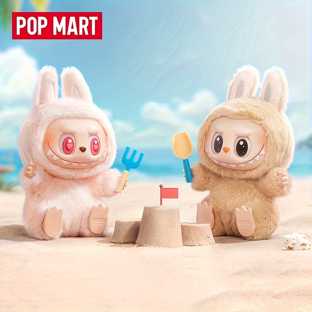 POP MART LABUBU 2.0 Sitting Party Series Collectible Plush Toy Blind Box Decoration for Halloween And Christmas Gifts