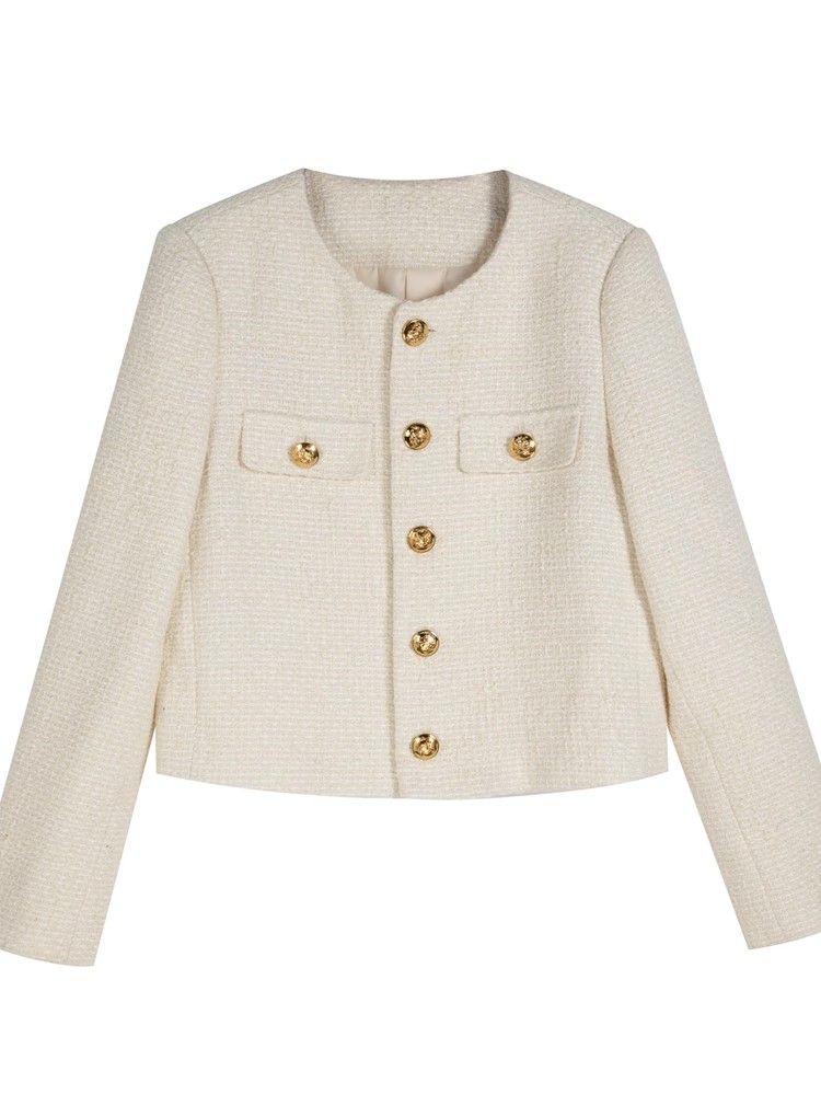 Chanel Spring and Autumn 2025 new high-end round neck small fragrant short coat women small French tweed exquisite