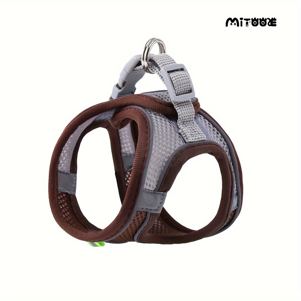 MiTOOE 1pc Soft Breathable Mesh Escape-Proof Adjustable No-Pull Reflective Vest Harness for Small Dogs & Cats - Comfortable Safe Walking Harness with Grid Pattern, Multi-Color Options, Small Breathable Dog Harness