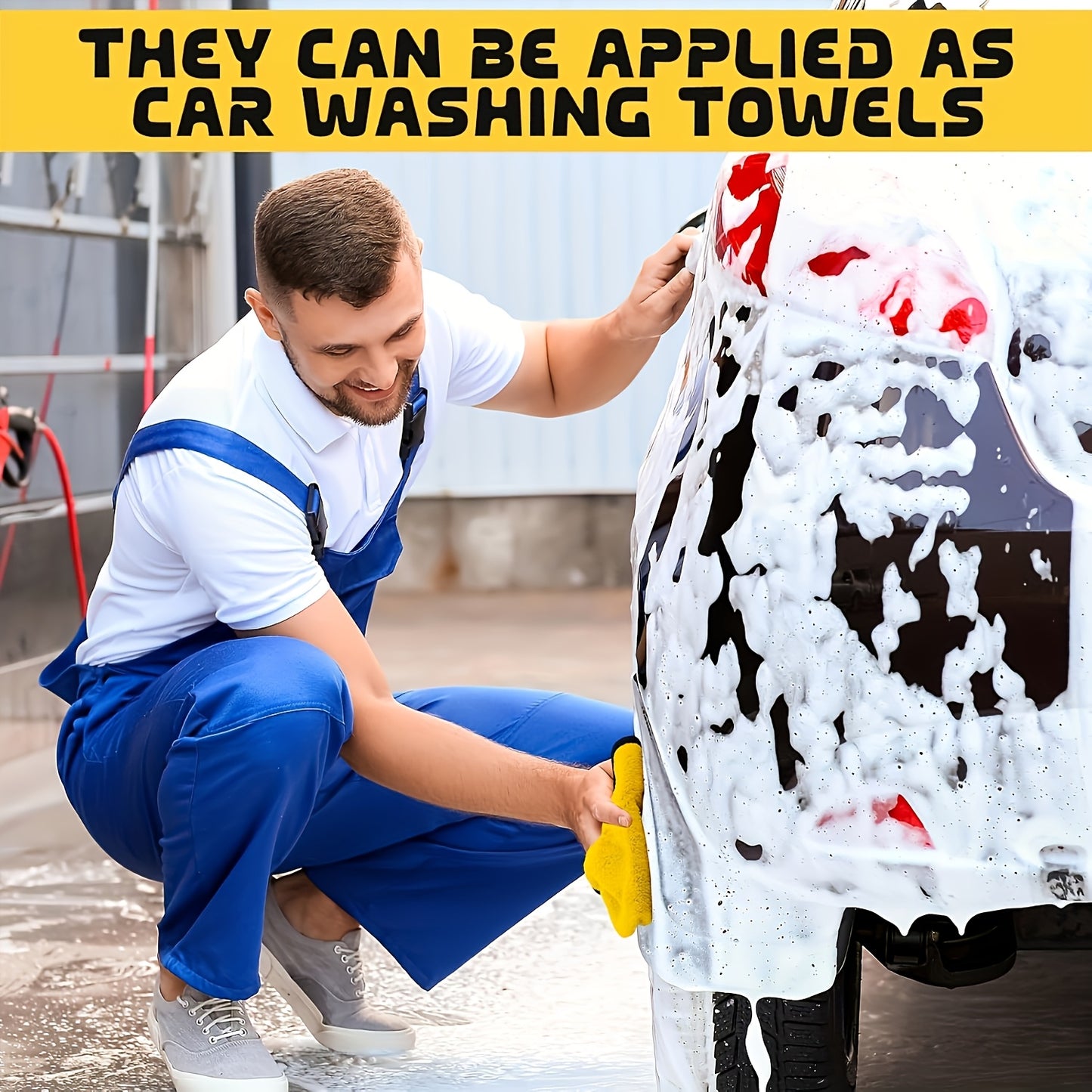 20/10-Pack Microfiber Car Wipes, Car Wash Towels, Dry Absorbent Microfiber Cleaning Cloths, Car Drying Towels for Auto Detailing - Father's Day Gift for Dad - Christmas - Halloween - Holiday Gift