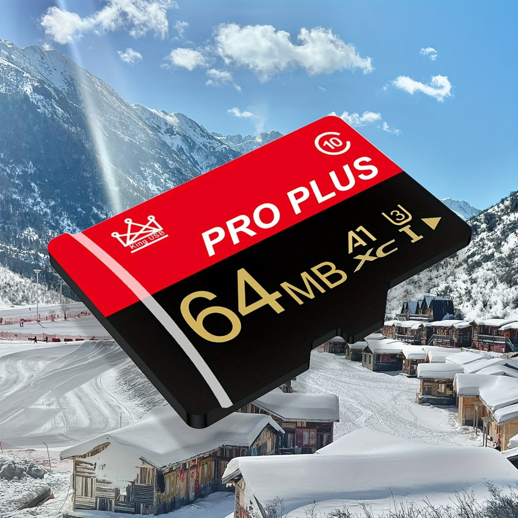 One Piece of Memory Card Available in 64GB, 32GB, And 16GB with an Adapter, Featuring High-Speed Flash TF Cards in Sizes of 8GB, 4GB, 2GB, 512MB, 256MB, 128MB, 64MB, And 1GB. This A1 C10 Memory TF Card Is Suitable for Tablets, Cameras