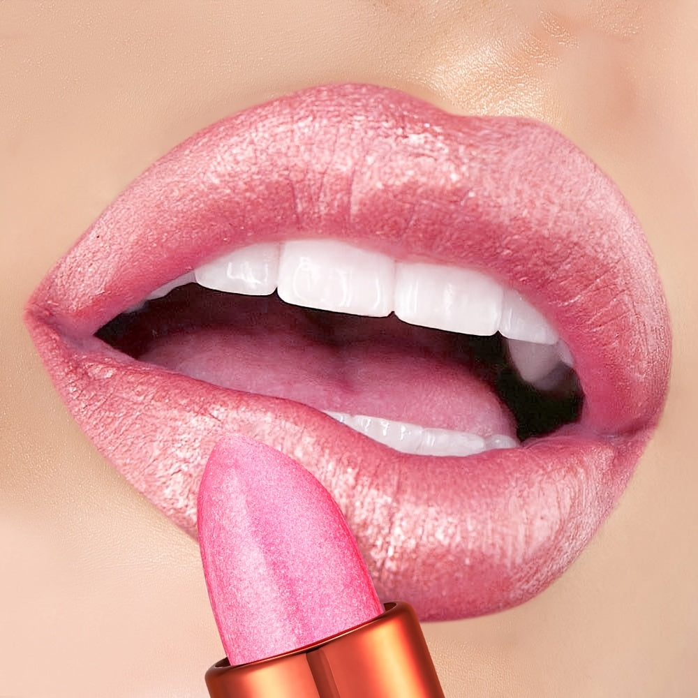 Rose Smoke Powder, Bright Starry Sky, Glossy Velvet Texture, Durable, Make Your Lips Shiny, Waterproof, Anti-fouling. Gifts for Women. Valentine's Day Gift.