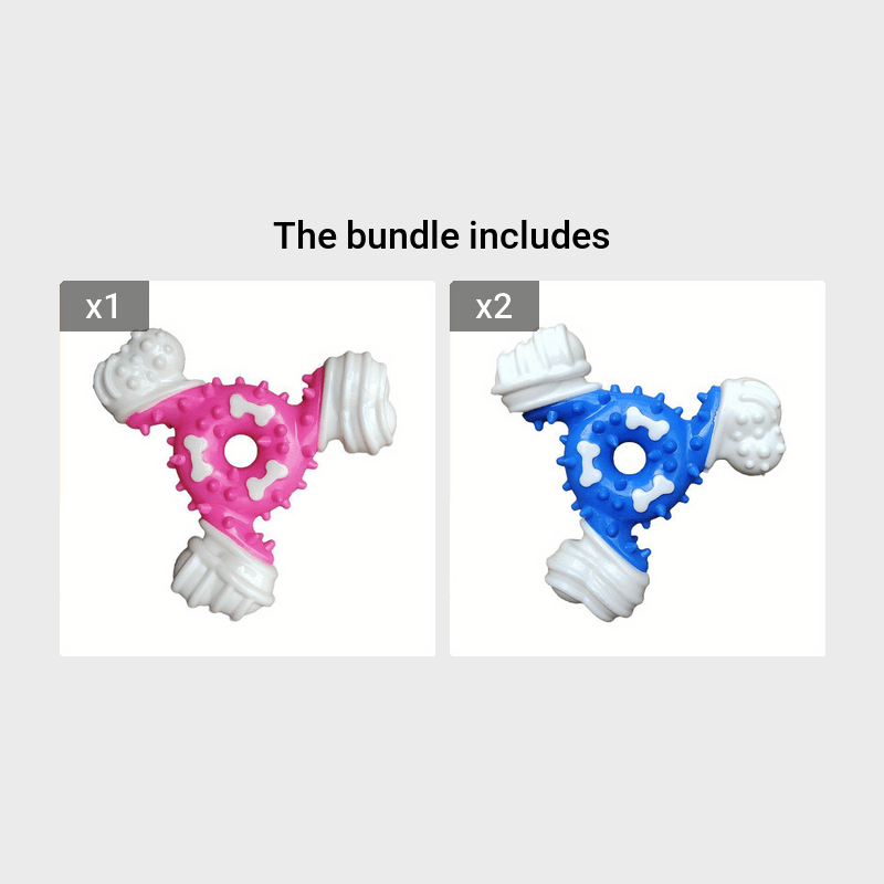 Deep Cleaning of Teeth for Pets, Grinding Toys, Nylon Biting Glue, Triangular Bone, Bite Resistant Teeth Cleaning Stick, Dog Biting Interactive Puzzle Toy