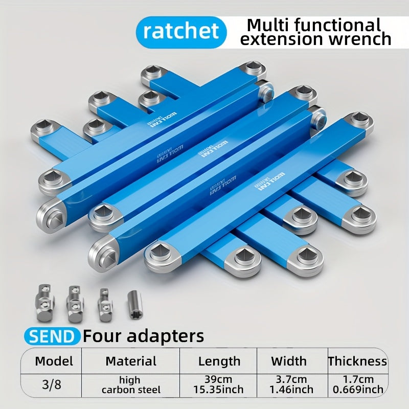New Multifunctional Extended Ratchet Wrench/Dual-Purpose Quick Socket Universal Extension Set/All-In-One