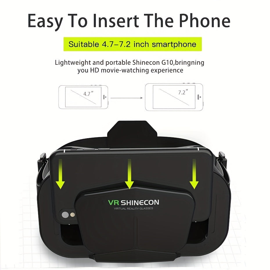 1pc 3D VR Headset Smart Virtual Reality Glasses VR Helmet for iPhone Android Smartphones Phone Lenses