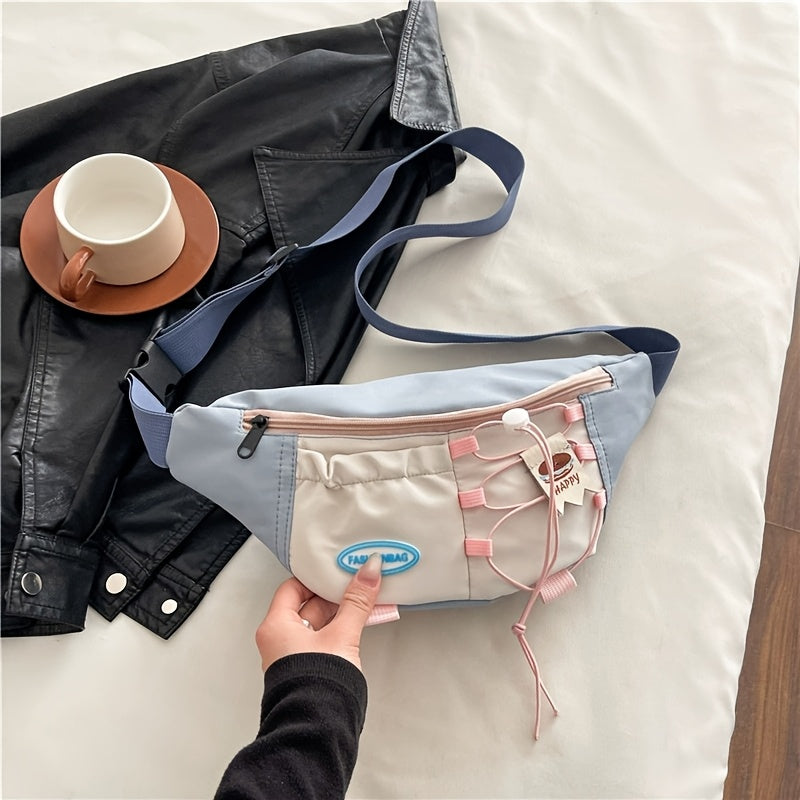 Korean-Style Minimalist Nylon Crossbody Bag, New Textured Shoulder Bag for Underarm Use, Small Chest Bag Or Waist Bag, Perfect As a Christmas Gift for Wife Or Girlfriend, Storage Pouch
