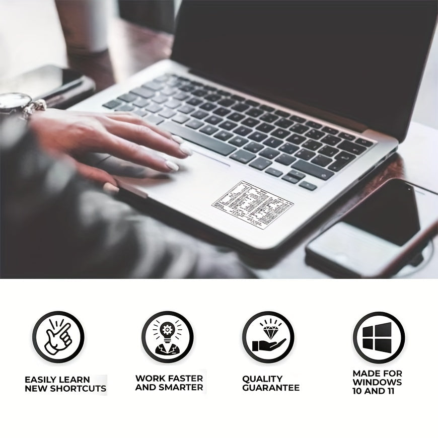 Essential Reference Guide: Keyboard Shortcut Sticker for Word and Excel on Laptop Computers