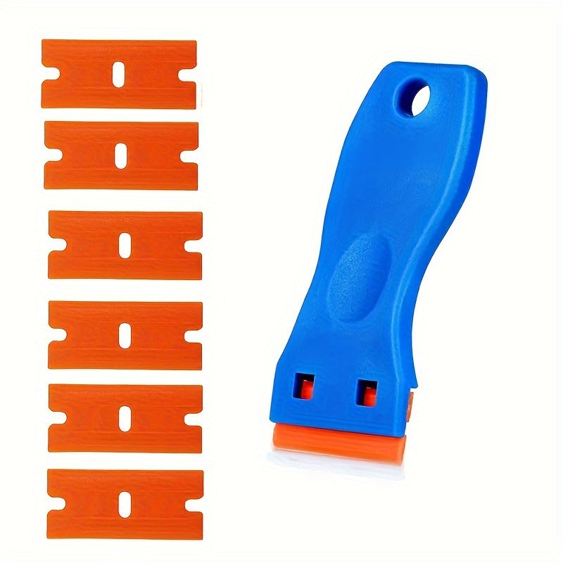 1 Set Plastic Razors, Scrapers, Label Removal Tools, Easily Removes Wall Paint, Stickers, And Vinyl Adhesives