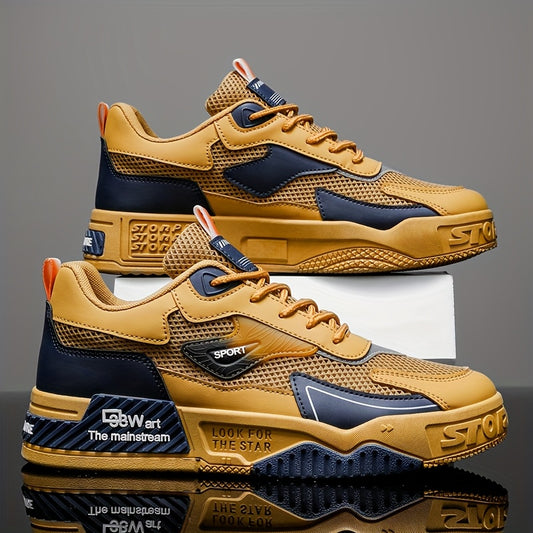 1 pair of Men's casual sports shoes, comfortable and fashionable on the feet, suitable for all seasons, suitable for outdoor travel, walking, and sports