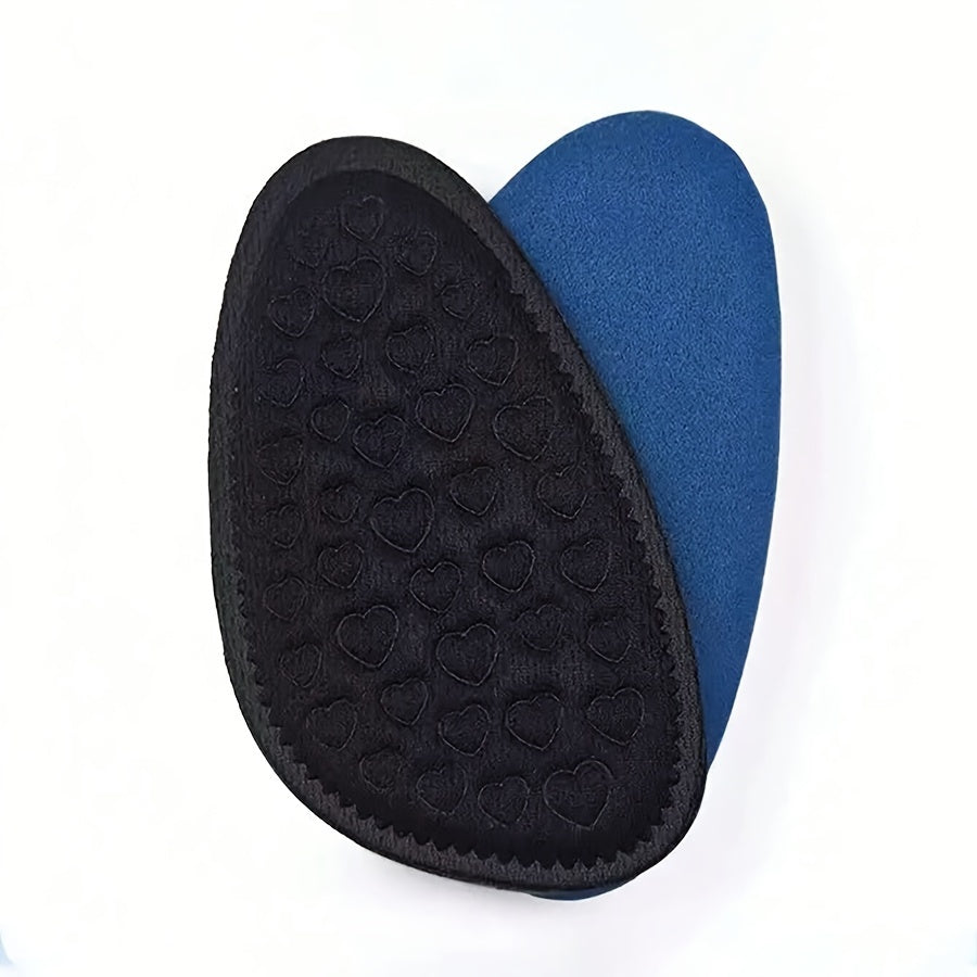 2/4pcs Soft Round-toe -relieving Insole with Heart-shaped Cushioning Pad, Non-slip, Suitable for High Heels and Casual Shoes.