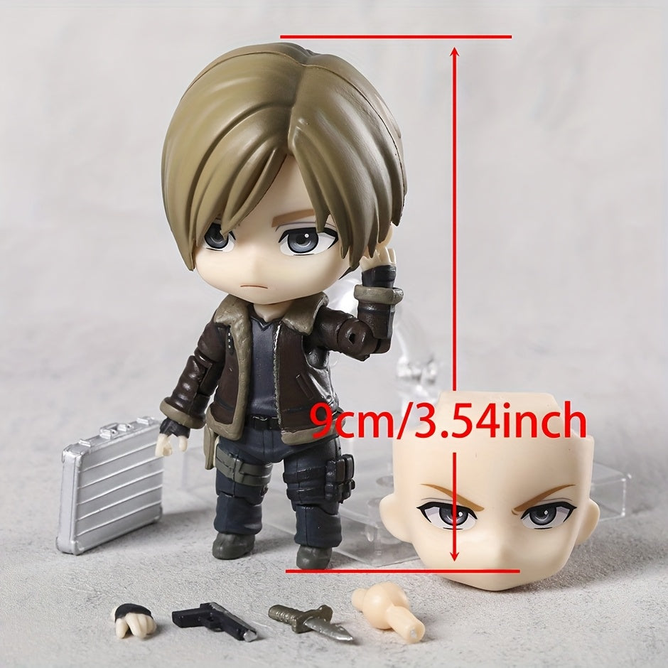 Anime/Game Themed Collectible Action Figure with Interchangeable Hands, Face & Accessories - PVC Swap-Out Parts Model for Tabletop Display, 3.54-inch (for...) - Collectible for Hobbyists & Gamers