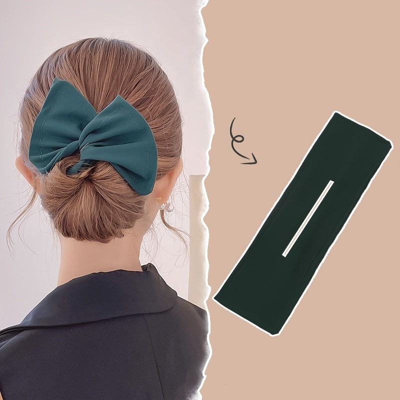1PC Fashion Lazy Hair Curler Hair Bun Maker Bow Shaped Ponytail Holder Women Hair Accessories
