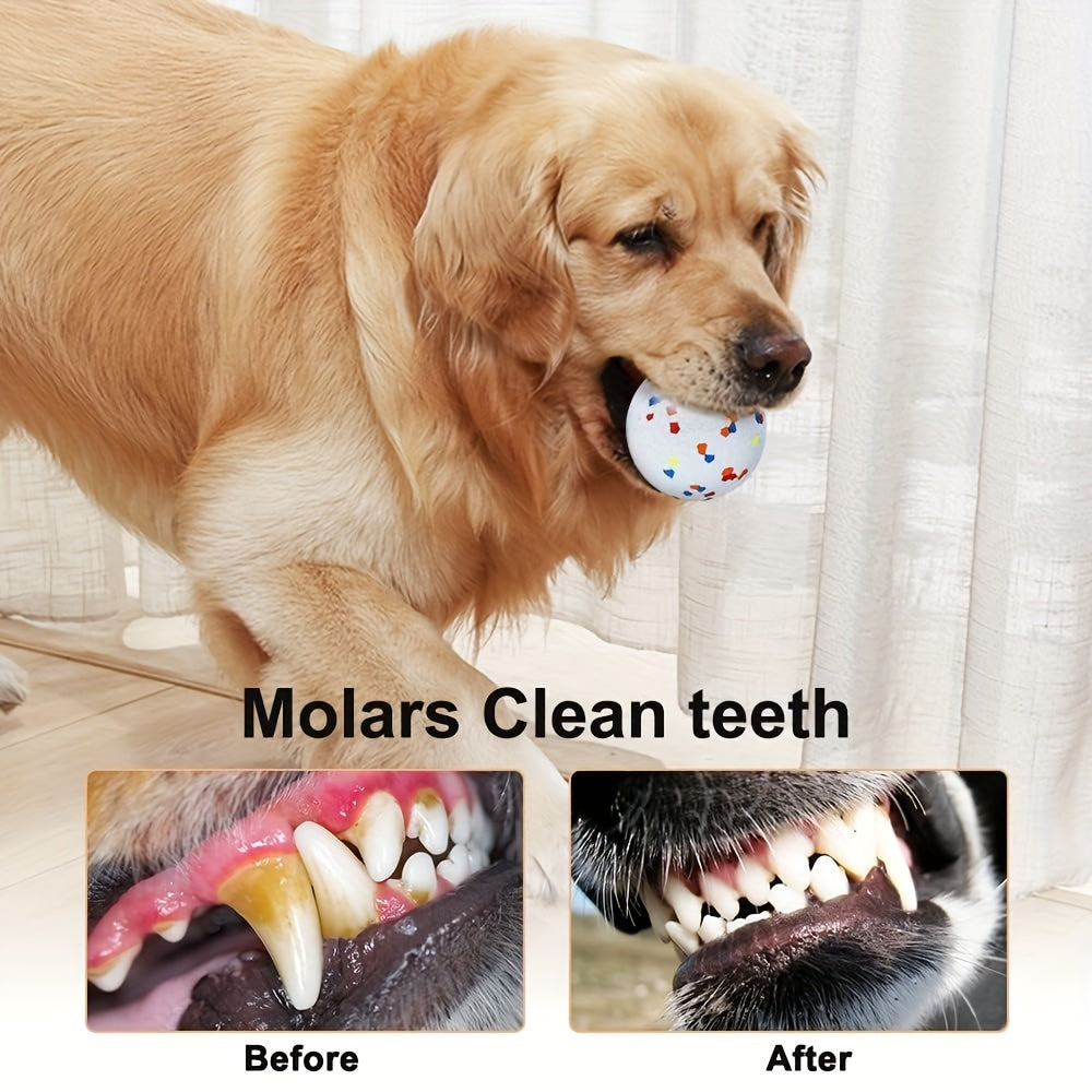 Indestructible Dog Chew Toy - Heavy-Duty ETPU Rubber Non-Toxic Ball, Durable Chew Toy for Strong Chewers, Sturdy and Safe, Suitable for All Breeds, Floats and Highly Elastic, Perfect For Fetch Games, Dog Chew Toys, Playful Design