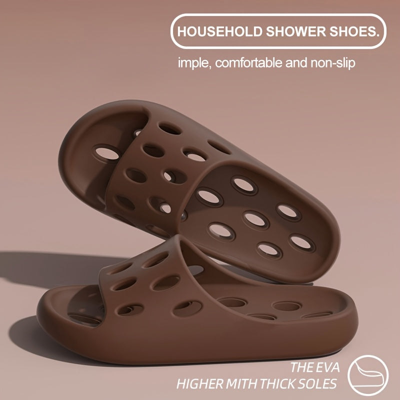 2024 New EVA Bathroom Leak-Proof Slippers for Indoor Use, Quick-Drying, Non-Slip, And Odor-Free Shower