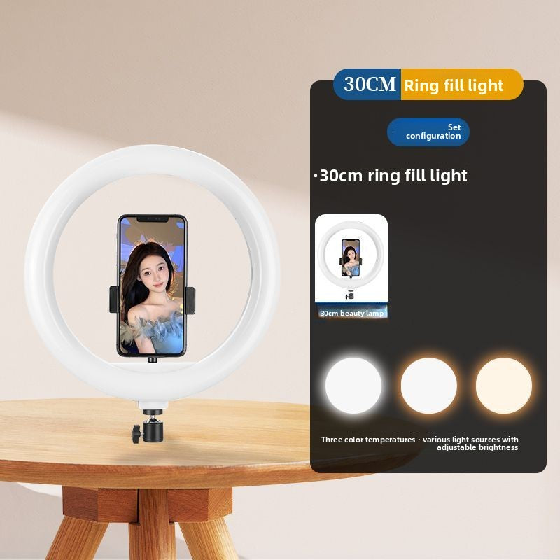 Beauty live stream filling light mobile phone holder tripod shooting indoor photography live streaming host desktop selfie stick support frame