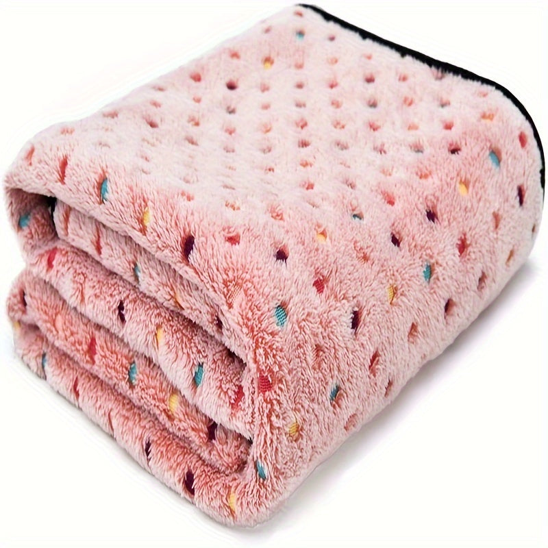 Pet Blanket, Coral Flannel Dog and Cat Quilt, Dog Bed Mat, Dog Blanket