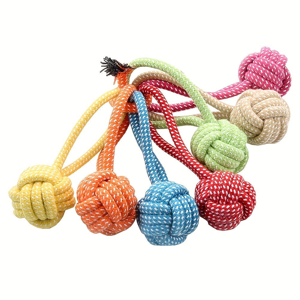 Pet Dog Toys for Small Medium Dogs Toy Interactive Rope Puppy Tug of War Toys Ball for Dogs Accessories Toothbrush Chew Puppy Toy 1pc Random Color