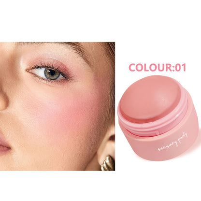 6 Color Blush Ball Peach Pink Blush Matte Mist Instant Makeup for Any Crowd to Enhance the Complexion and Make the Skin Look Flawless