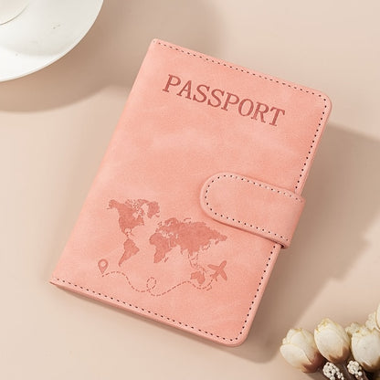 RFID Passport Holder, Card Holder, Wallet, ID Card Holder, Multi-Function Travel, Made of PU Synthetic Leather, Casual Vacation Pattern Print, with 1 Bill Compartment and 2 SIM Card Slots, Daily Use