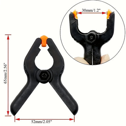 4/8pcs 2-inch Spring Clamps, Plastic Nylon Clamps, Heavy Duty Plastic Clamps for Crafts, Background Brackets, Carpentry, DIY Photography Studios