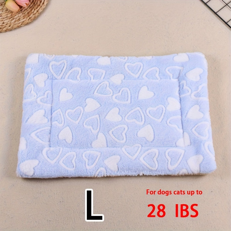 Dog Claw Love Printing Pattern Pet Nest Mat Four Seasons Universal Cat and Dog Floor Mat Comfortable and Pet Blanket 1pc